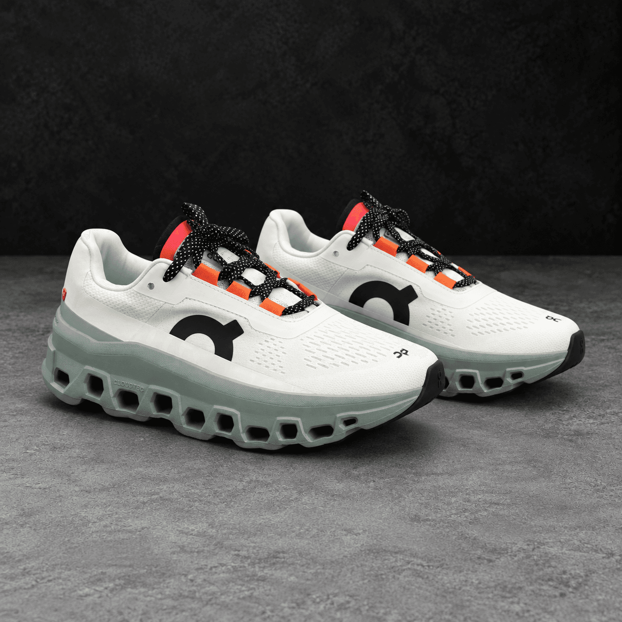 On Cloudmonster Hyper White / Orange