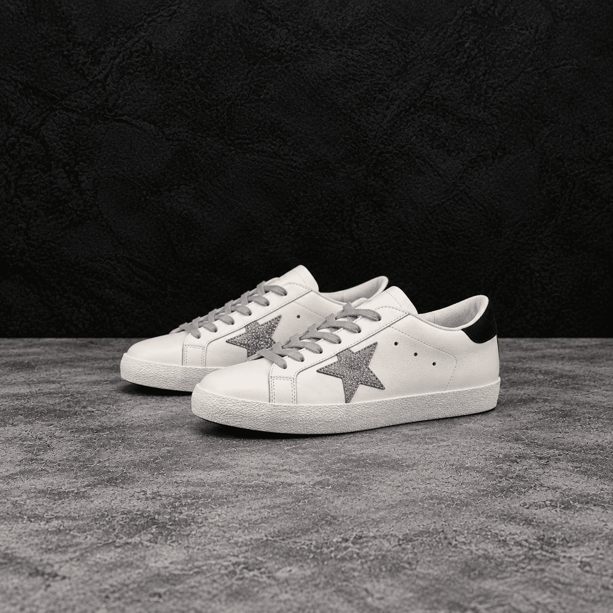 Golden Goose Super-Star White / Silver Star